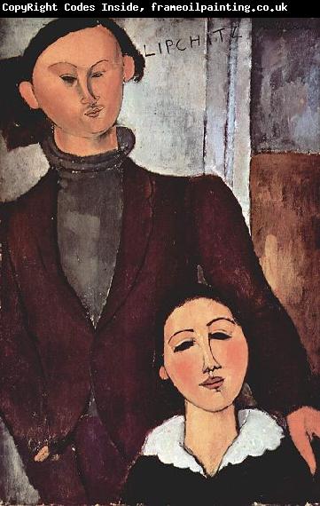 Amedeo Modigliani Portrat des Jacques Lipchitz mit seiner Frau